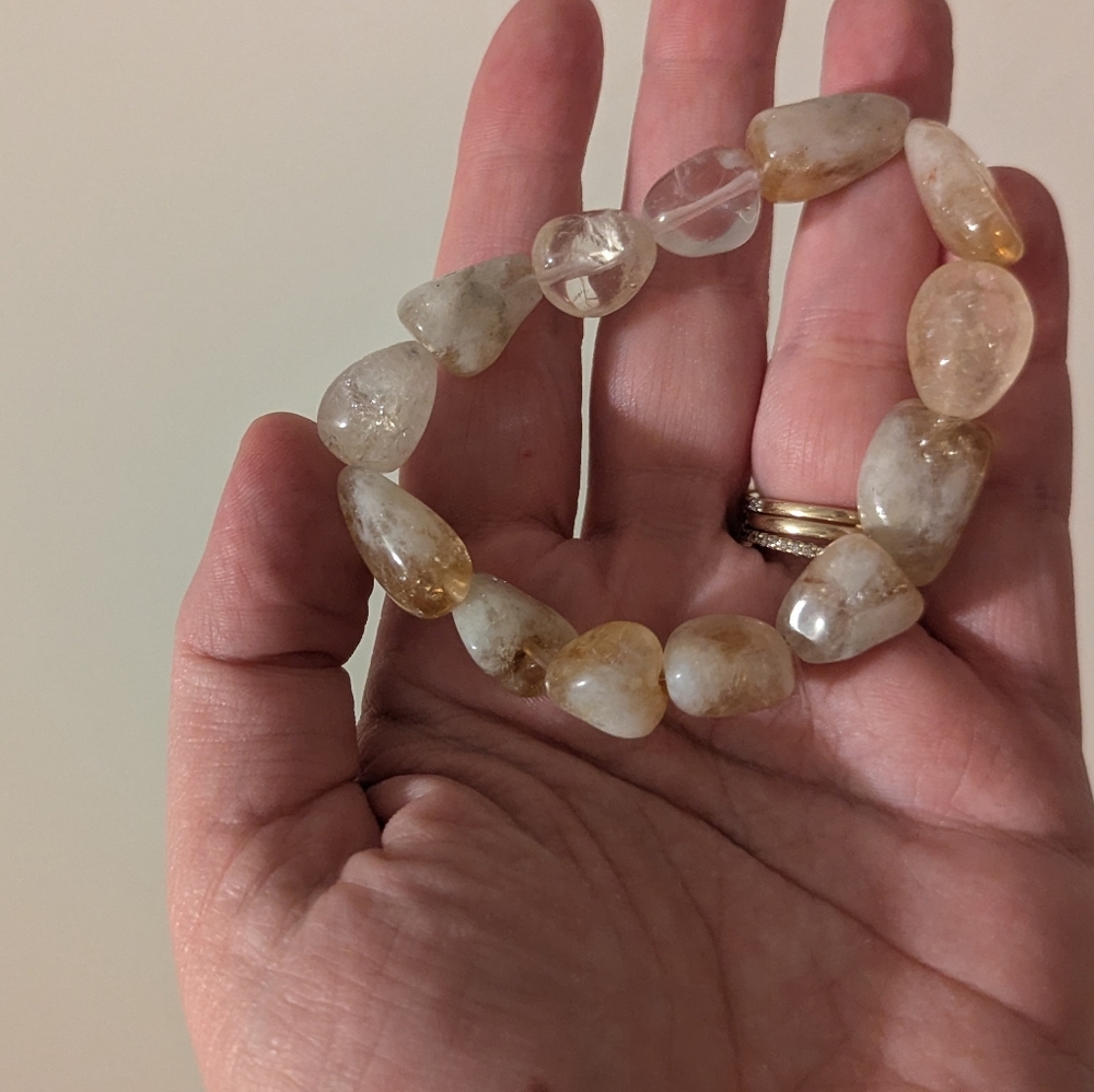 Free People Ariana Ost Bobbi Stone Bracelet - Quartz NWOT!